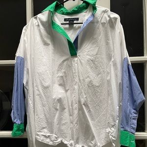 French Connection Rhodes Poplin relaxed fit long sleeve